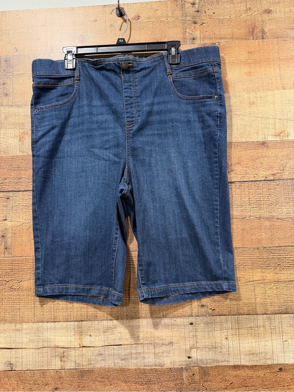 Terra & Sky Dark Blue Denim Jean Shorts Size 1X